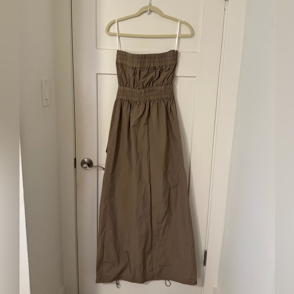 REVOLVE h:ours Emerson Maxi Dress in Faded Khaki - Picture 5 of 5